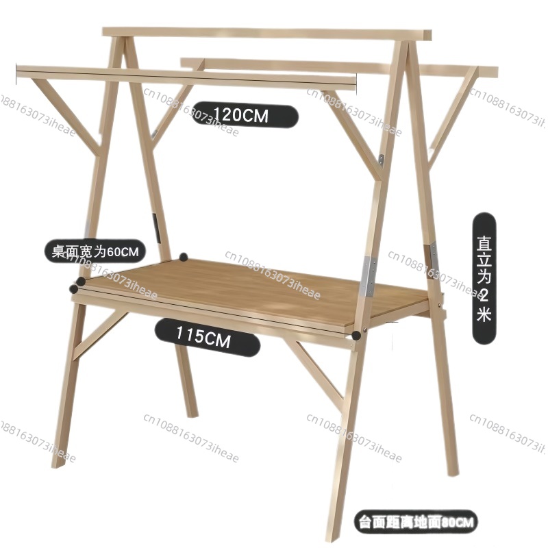 Outdoor Furniture Vendors - Portable wooden market stall display stand