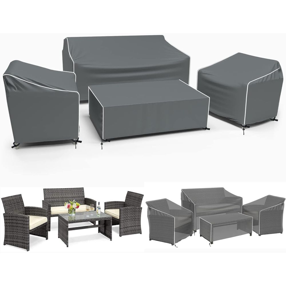 Outdoor Furniture Covers - Patio Furniture Covers, 4-Piece Outdoor Furniture