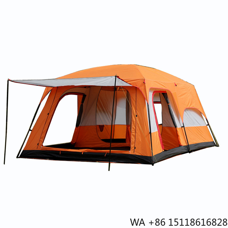 Outdoor Furniture Waterproof - Outdoor Camping Tent with Two Bedrooms