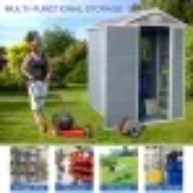6x4ft Resin Outdoor Storage Sh - Outdoor Furniture Store ulasan dan harga