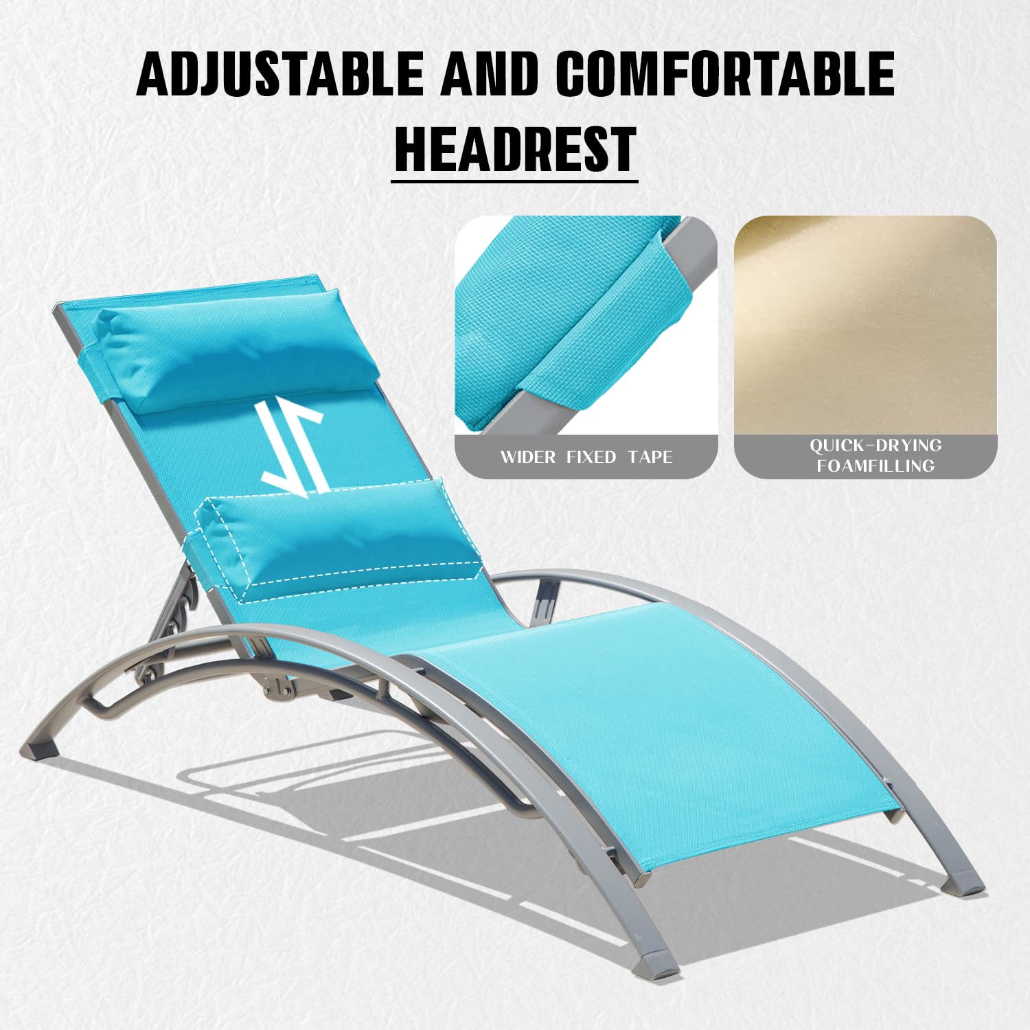 Aluminum Outdoor Sun Loungers  - Deck Chair Lounger ulasan dan harga