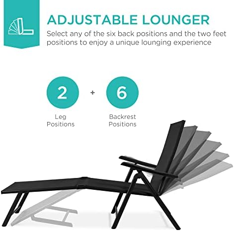 Set of 2 Outdoor Patio Chaise  - Deck Chair Lounger ulasan dan harga