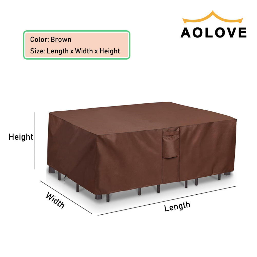 Brown 420D HEAVY DUTY Outdoor  - Outdoor Furniture Waterproof ulasan dan harga