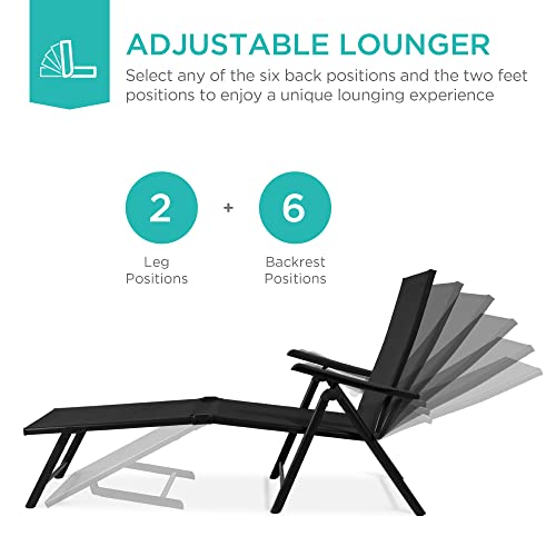 Set of 2 Outdoor Patio Chaise  - Deck Chair Lounger ulasan dan harga