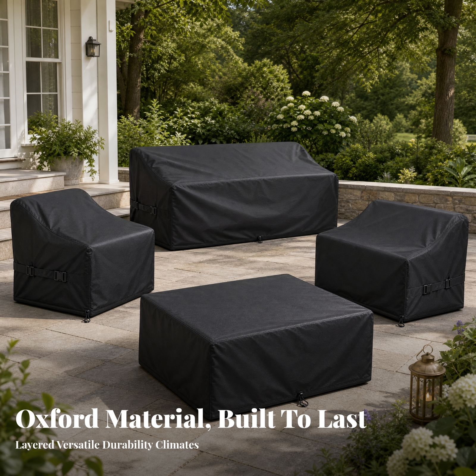 4 Pieces Fitted Patio Furnitur - Outdoor Furniture Covers ulasan dan harga