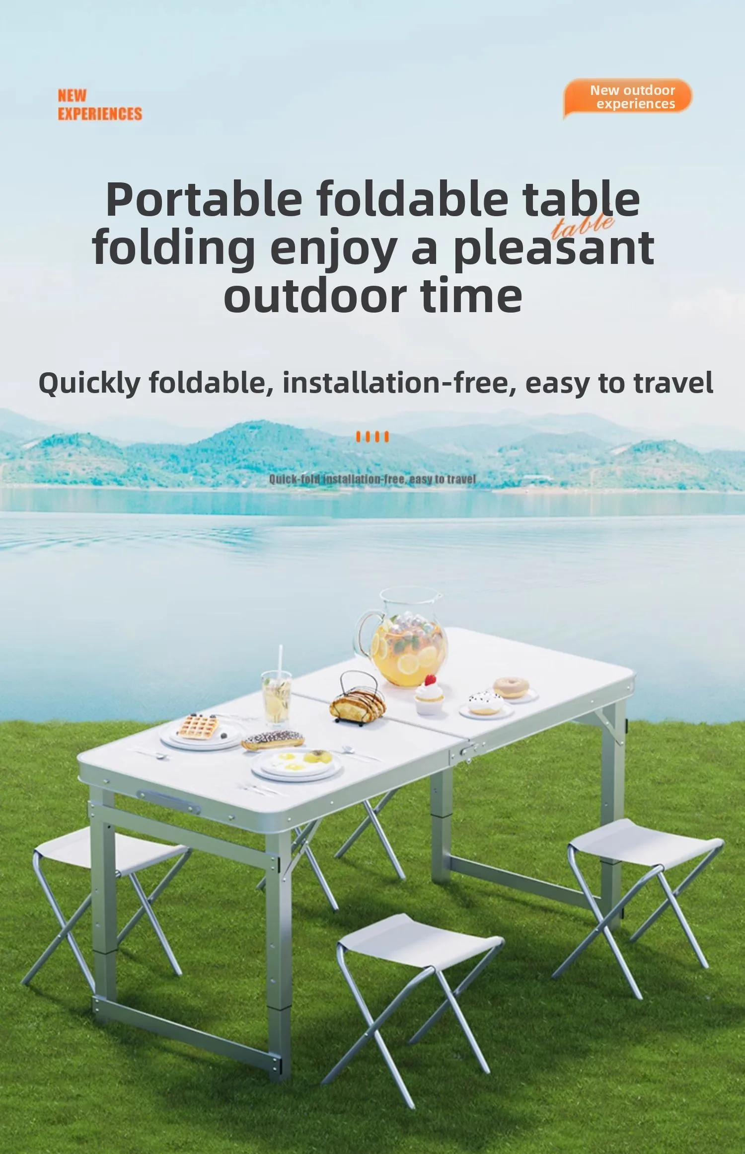 Folding tables for street vend - Outdoor Furniture Vendors ulasan dan harga