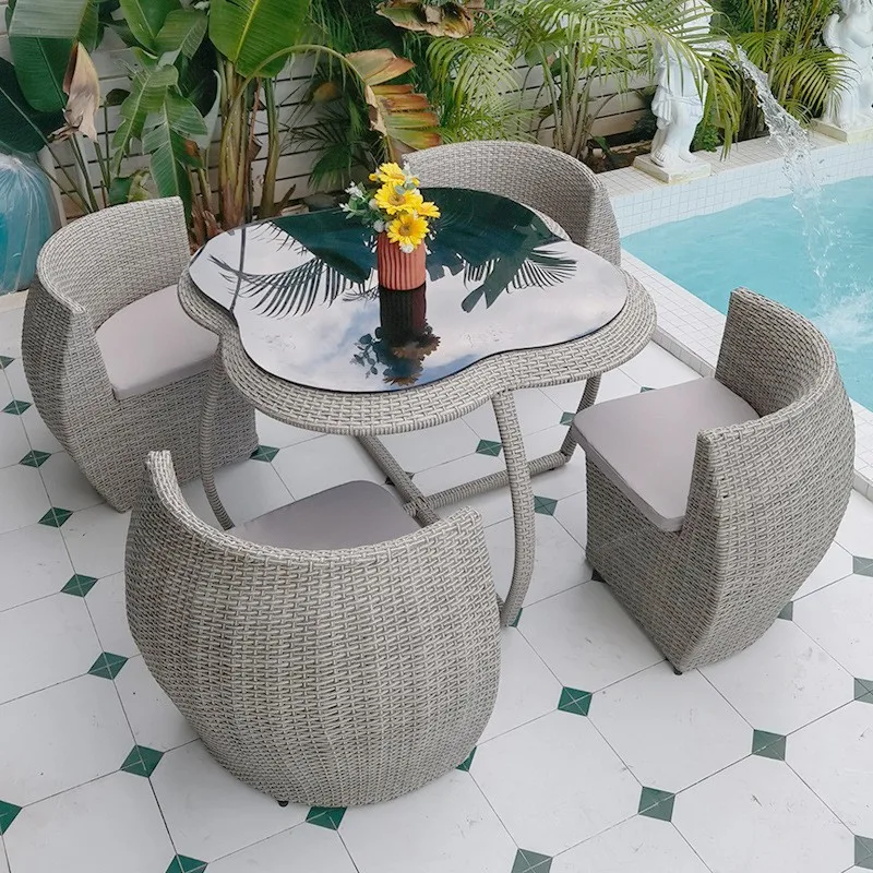 DSA outdoor rattan table and c - Outdoor Furniture Store ulasan dan harga