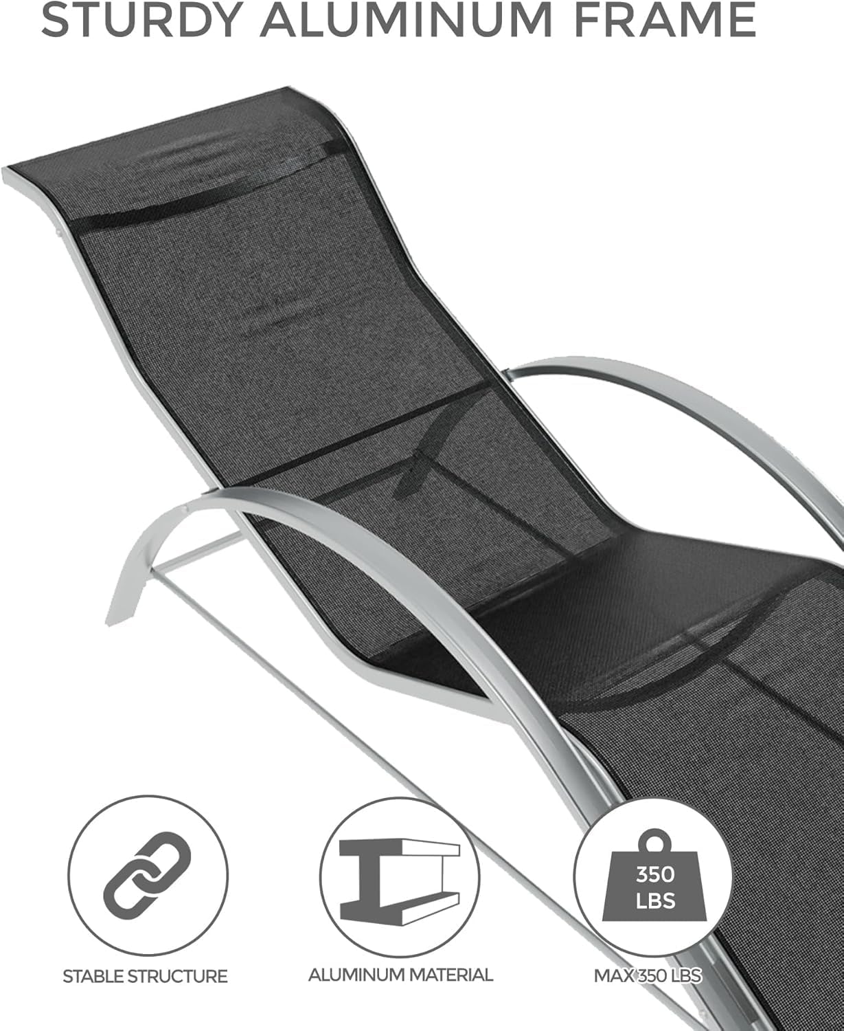 Patio Pool Chair Sun Lounger S - Deck Chair Lounger ulasan dan harga