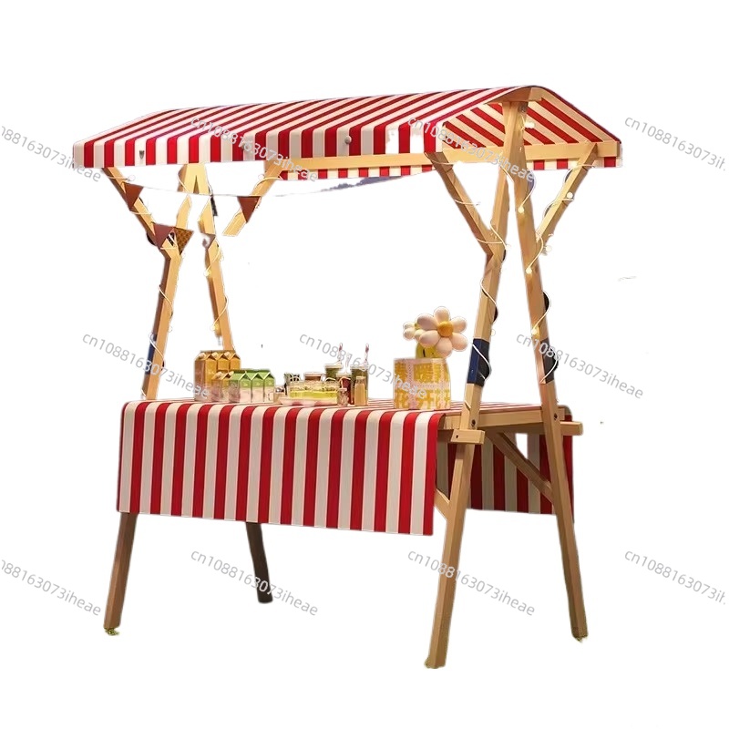 Portable wooden market stall d - Outdoor Furniture Vendors ulasan dan harga