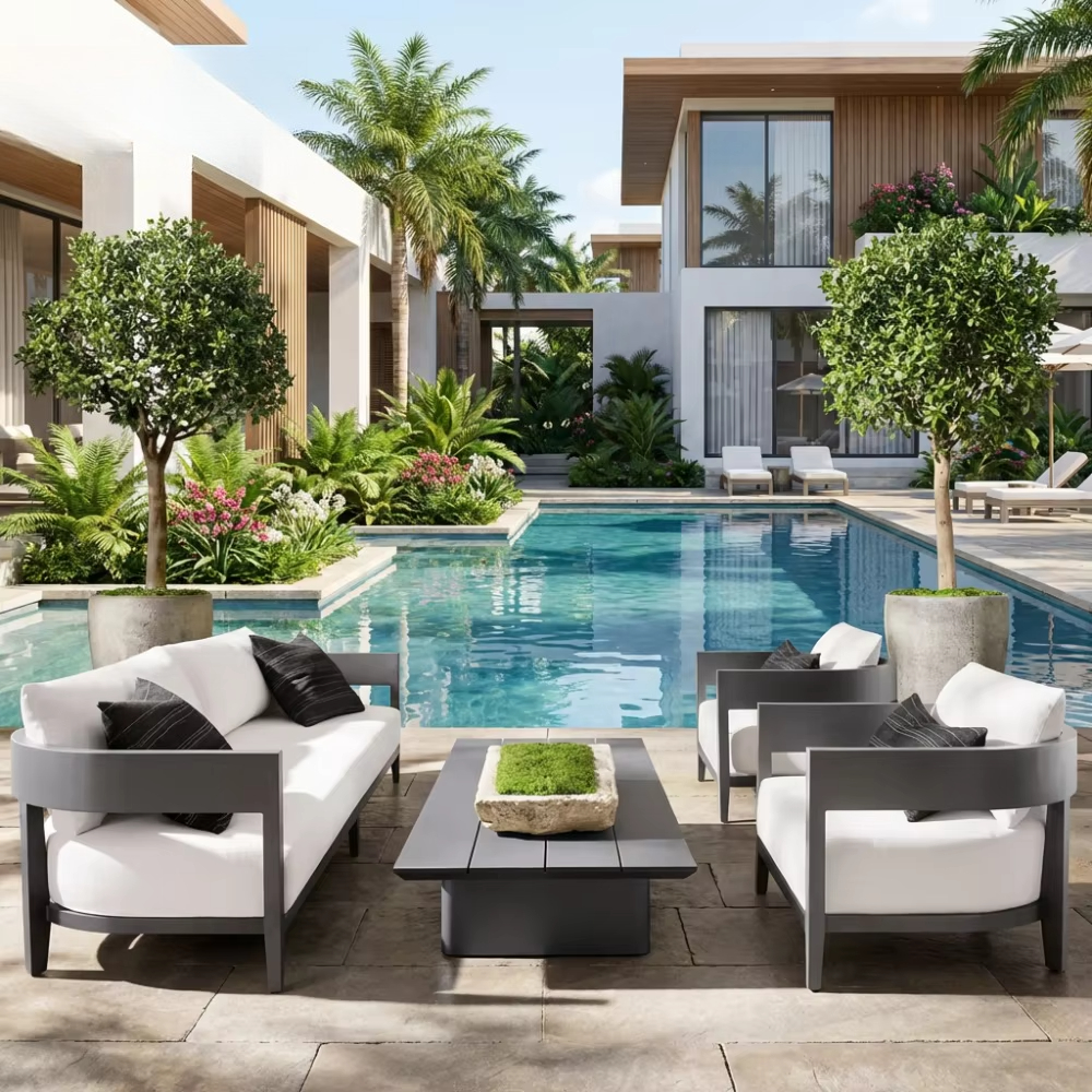 Aluminium Outdoor Garden Sofa  - Outdoor Furniture Thailand ulasan dan harga