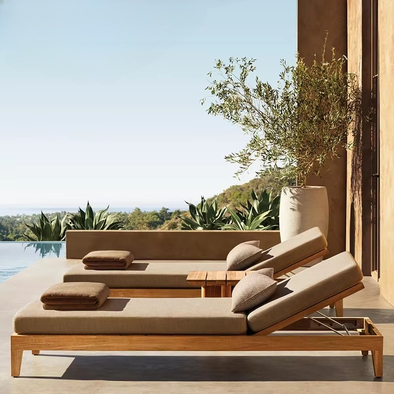Outdoor Outdoor Furniture Vill - Deck Chair Lounger ulasan dan harga