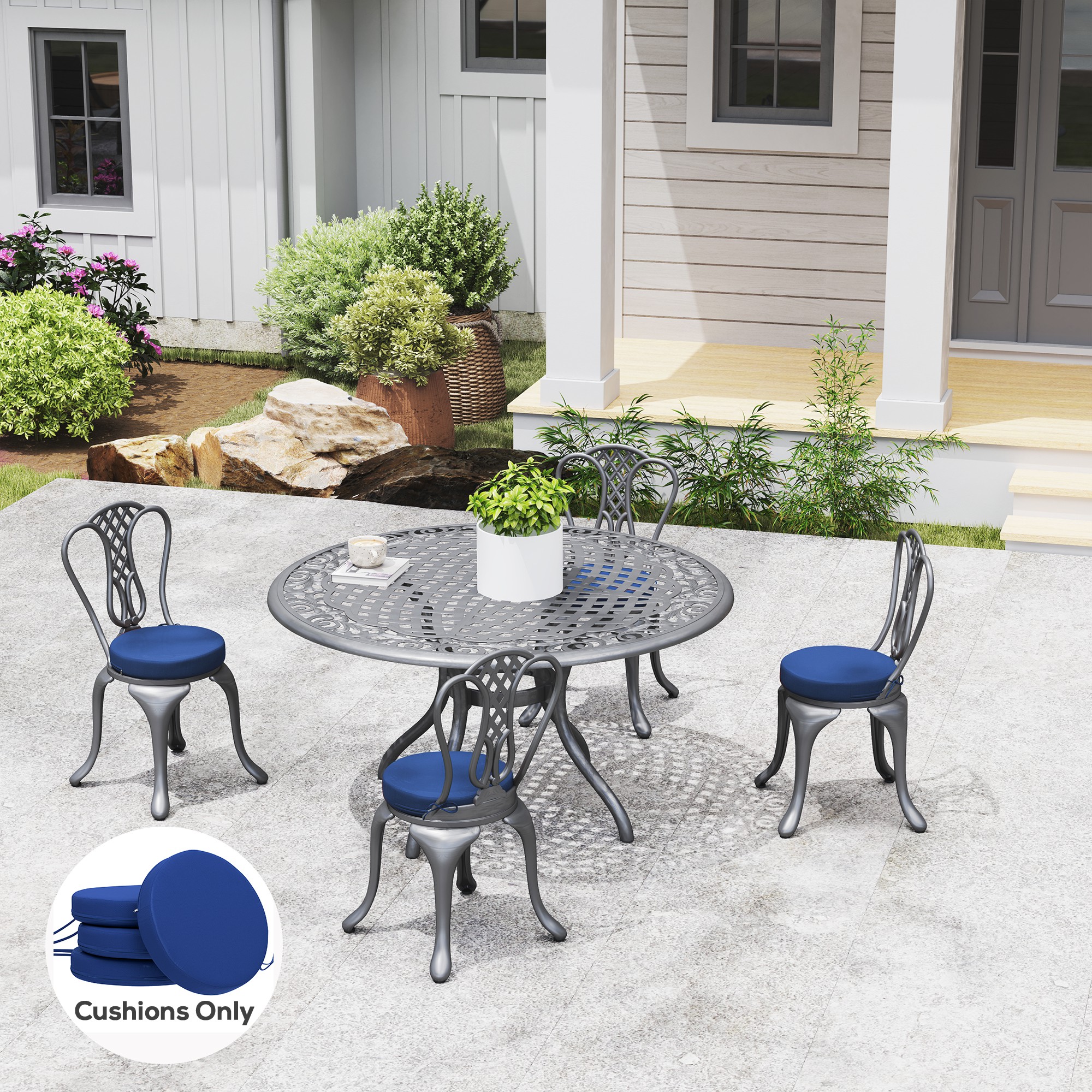 Outdoor Chair Cushions Set of  - Outdoor Furniture Covers ulasan dan harga