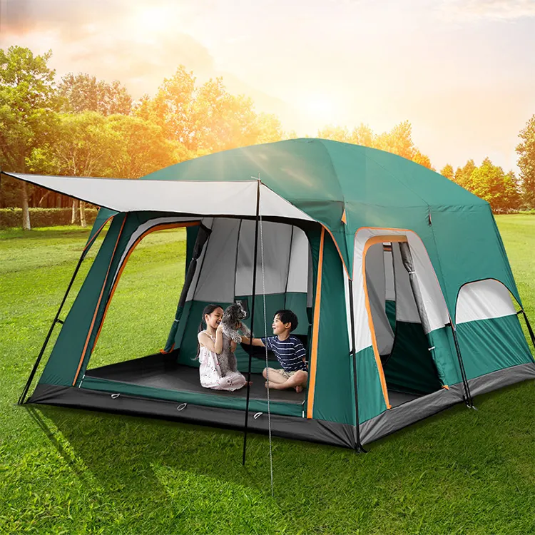 Outdoor Camping Tent with Two  - Outdoor Furniture Waterproof ulasan dan harga
