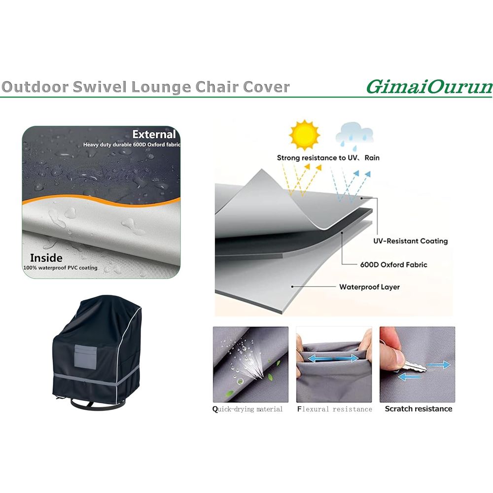 Outdoor Swivel Recliner Cover, - Outdoor Furniture Covers ulasan dan harga