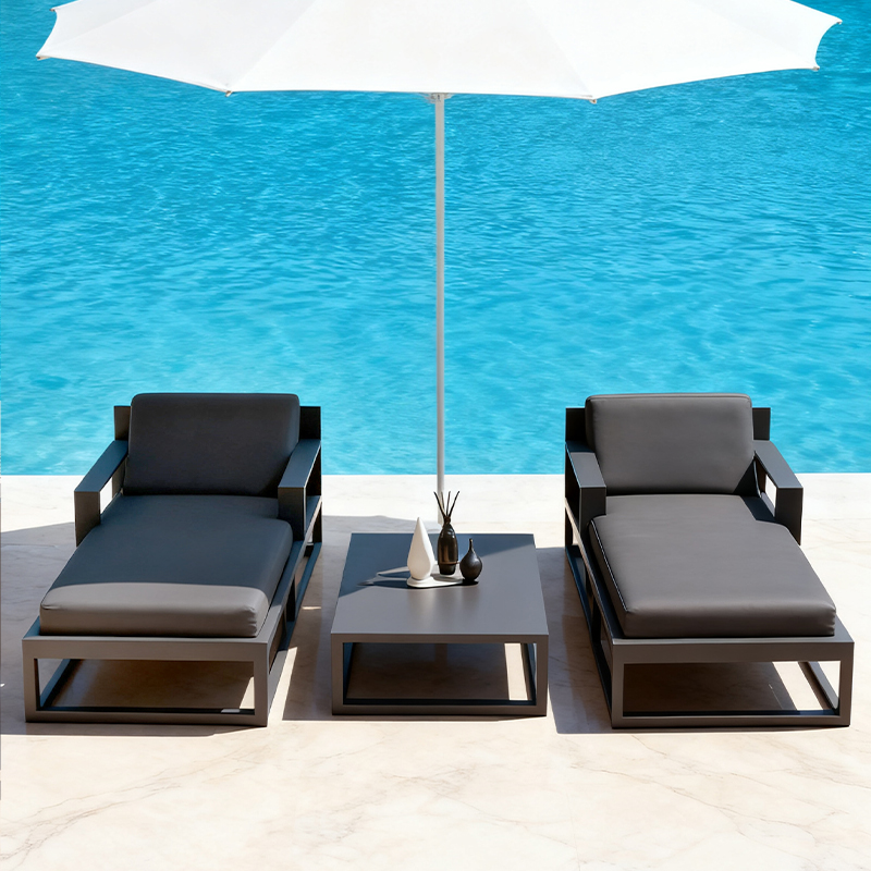 Outdoor Aluminum Sunbed Garden - Deck Chair Lounger ulasan dan harga