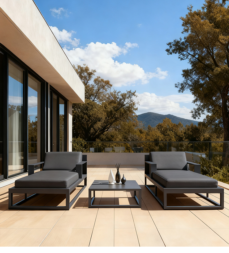 Outdoor Aluminum Sunbed Garden - Deck Chair Lounger ulasan dan harga