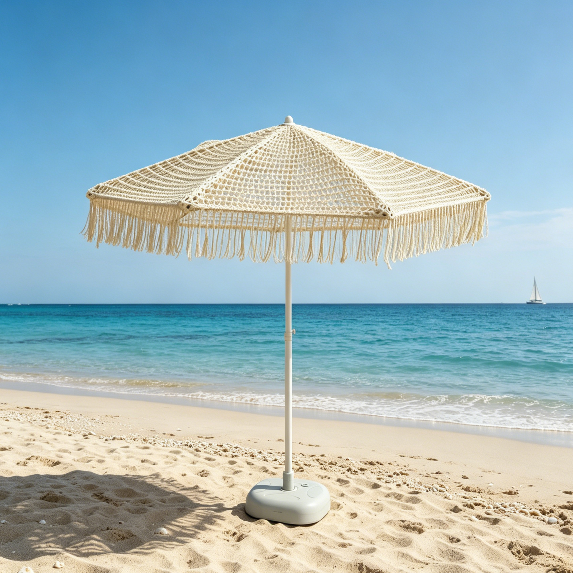 Tassel Patio Umbrella Sun Prot - Outdoor Furniture Vendors ulasan dan harga