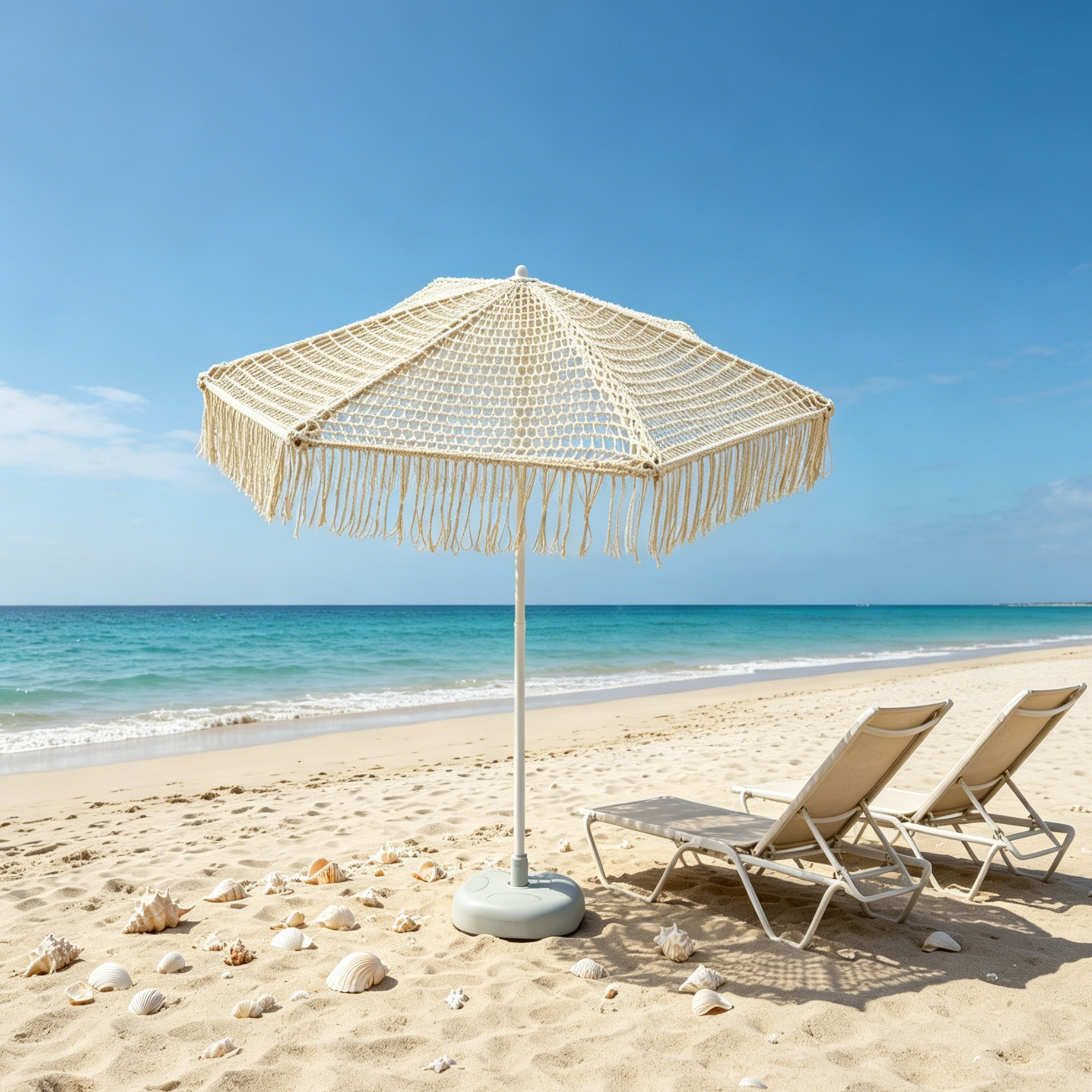 Tassel Patio Umbrella Sun Prot - Outdoor Furniture Vendors ulasan dan harga