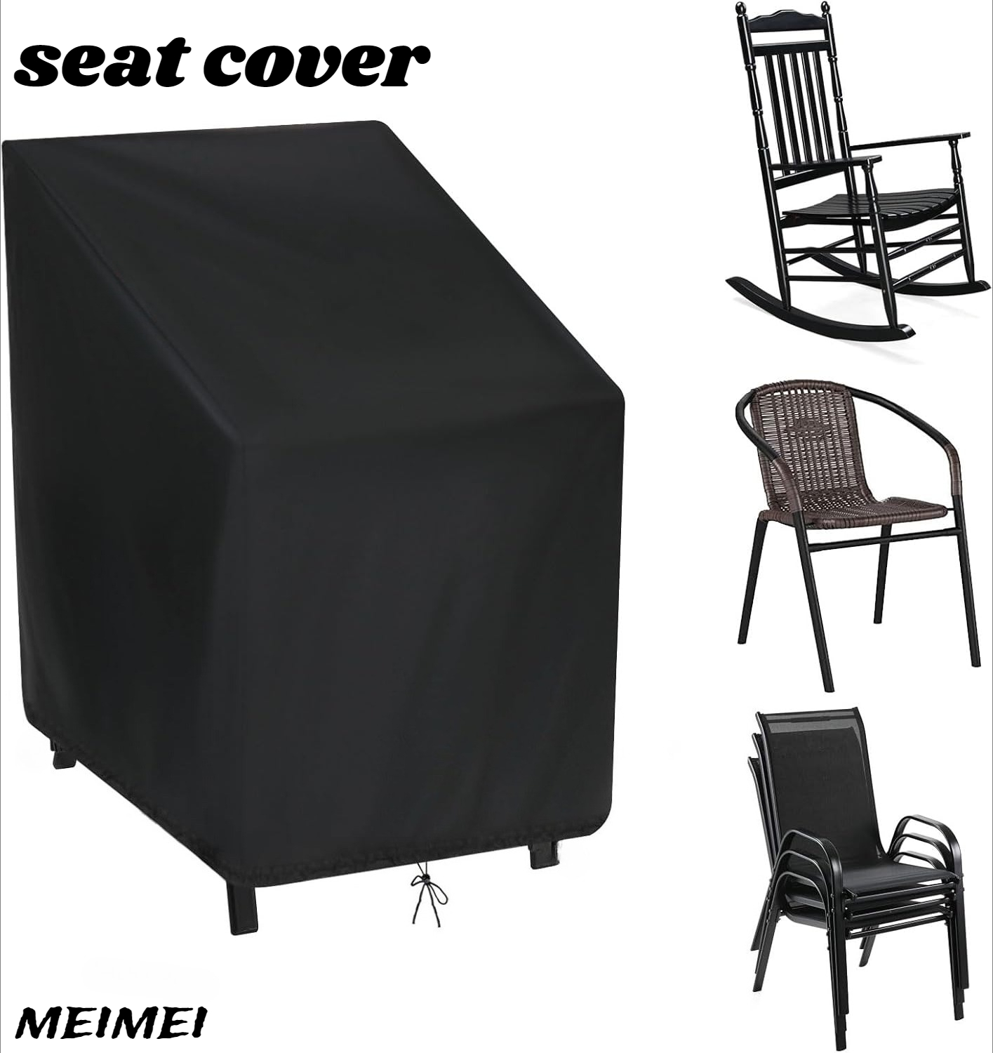 Stacked Chair Dust Cover Stora - Outdoor Furniture Covers ulasan dan harga