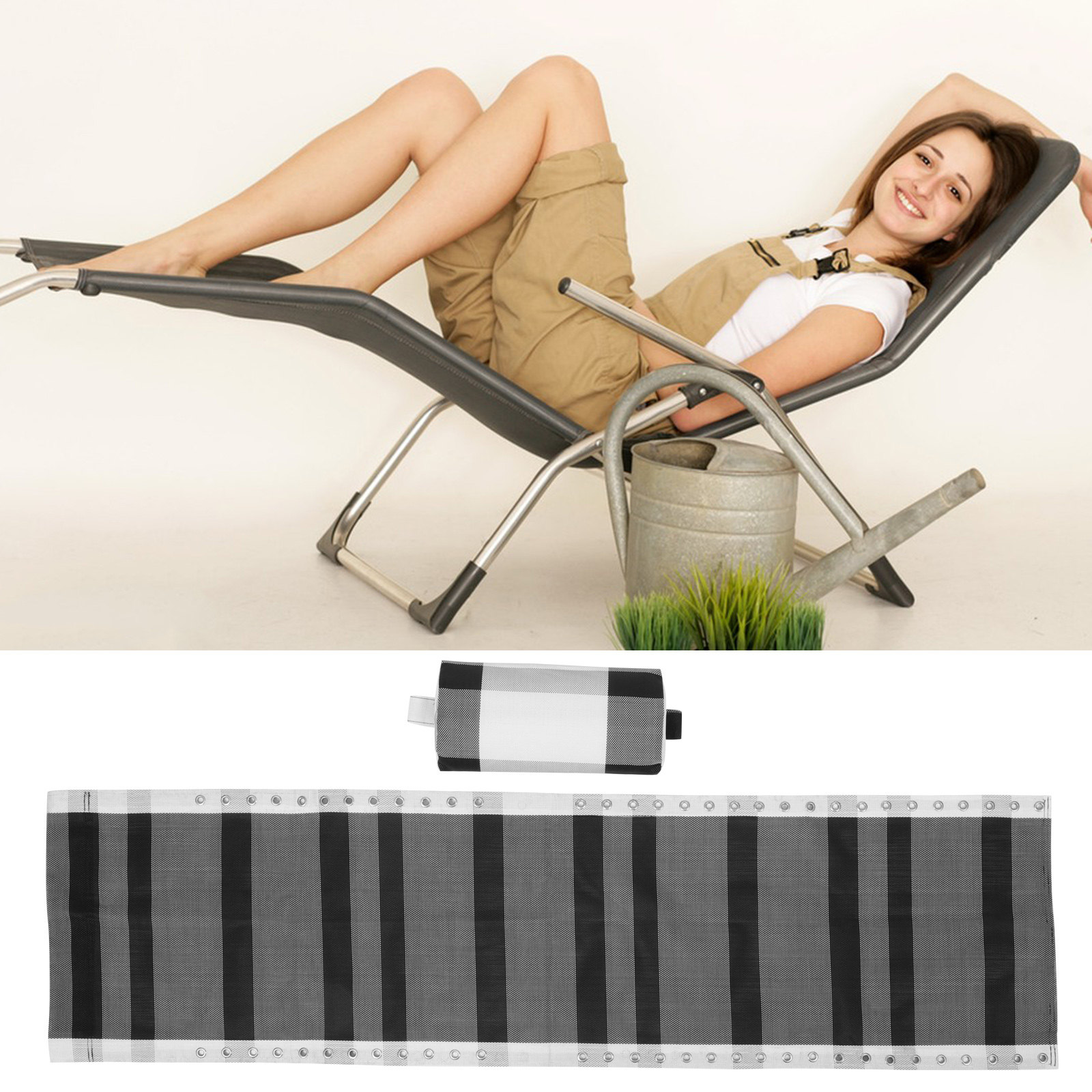 1Set Lounge Chair Replacement  - Deck Chair Lounger ulasan dan harga