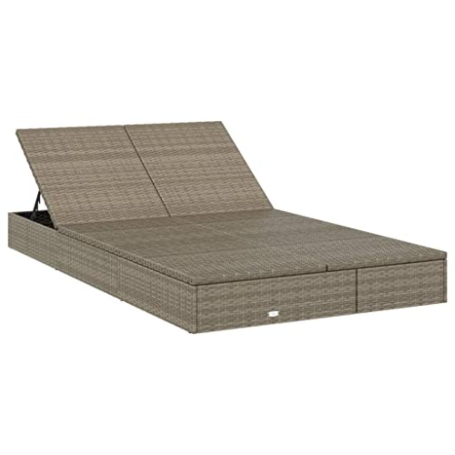 2-Person Sunbed with Cushions  - Deck Chair Lounger ulasan dan harga