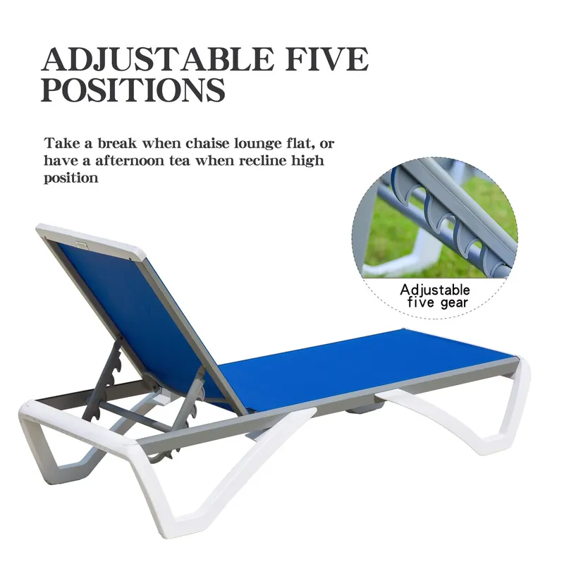 Modern Aluminum Adjustable Lou - Deck Chair Lounger ulasan dan harga