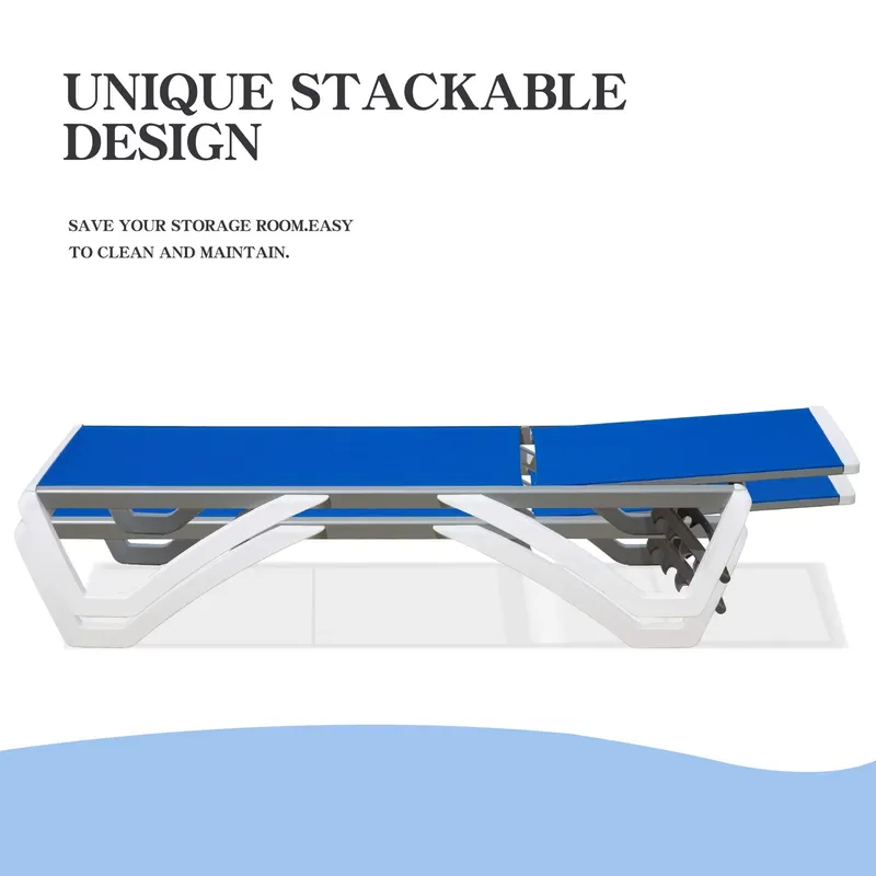 Modern Aluminum Adjustable Lou - Deck Chair Lounger ulasan dan harga