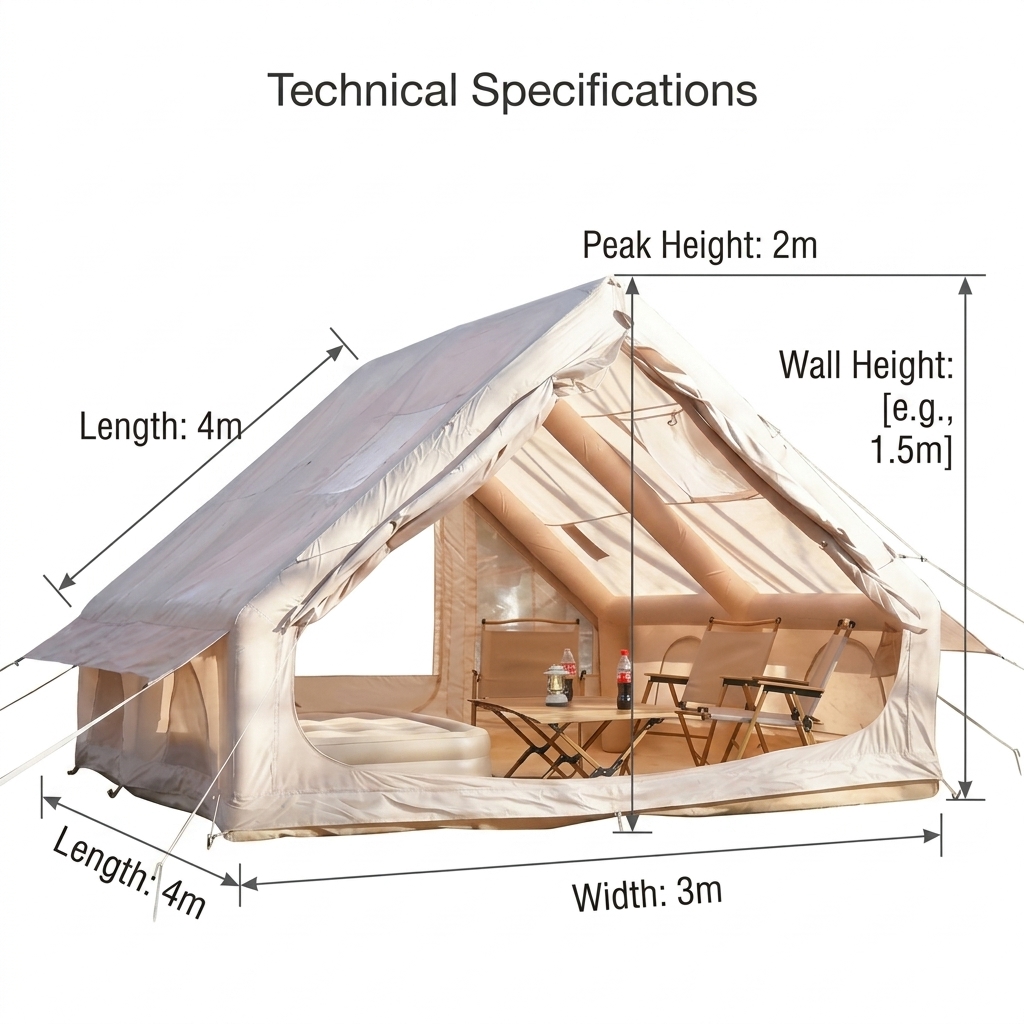 Inflatable Tent Removable Skyl - Outdoor Furniture Waterproof ulasan dan harga